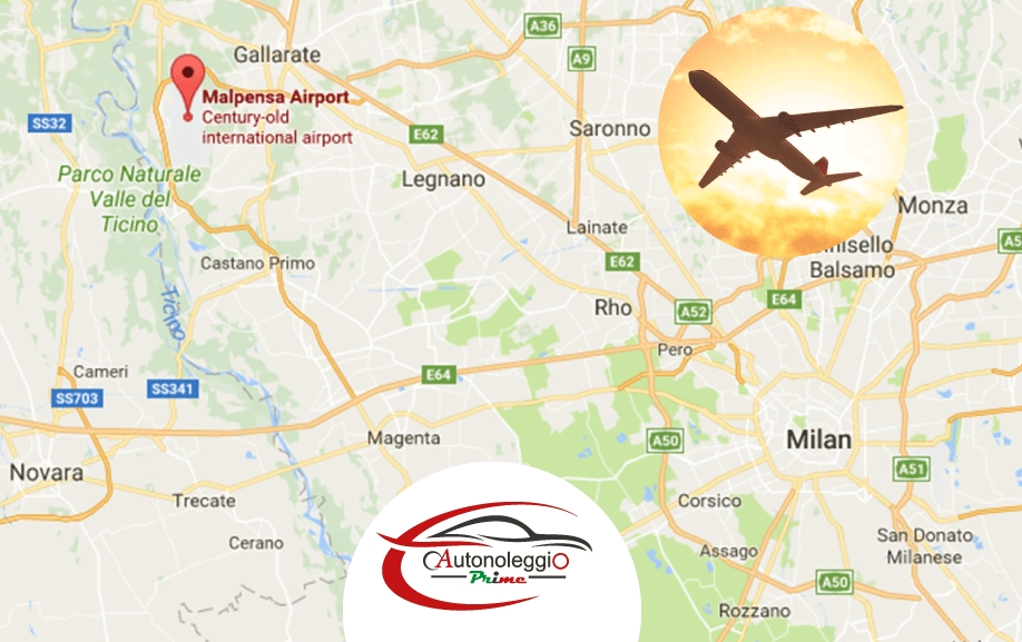 Prime Car Rental at Milan Malpensa Airport Terminal 2 from 10 November 2024
